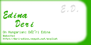 edina deri business card